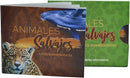 Menique Wild Animals Memory Matching Game – Spanish Edition – 80 Cards (40 Pairs) with Real Photos – Educational Game in Spanish for Kids and Adults – Includes Booklet by TinyTreasures Baby Boutique