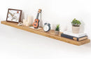 Floating Shelves for Wall, 48"x9.3" Rustic Solid Live-Edge Elm Wood Wall Shelves, Heavy-Duty Floating Shelves with Invisible Brackets for Living Room, Bedroom, and Kitchen, Natural Finish by CozyNest Decor