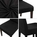 JQinHome 4 Pcs Dining Chair Slipcover, High Stretch Removable Washable Chair Seat Protector Cover for Home Party Hotel Wedding Ceremony by CozyNest Decor