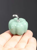 Jovivi Green Aventurine Crystal Pumpkin Figurine, 1.2" Mini Carved Gemstone Pumpkin Statue Decor Healing Stones Decorative Ornaments for Fall Harvest Thanksgiving Halloween Decorations Home Decor by CozyNest Decor