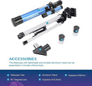 AOMEKIE Telescopes 40/400 with Tabletop Tripod 2 Eyepieces Portable Telescopes for Astronomy Beginners with Finderscope and Compass,Space, Gifts by TinyTreasures Baby Boutique