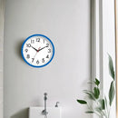 Wall Clock Small Analog 8 Inch Silent Non Ticking Battery Operated Modern Simple Decorative for Kitchen Office Bedroom Bathroom Living Room(Blue) by CozyNest Decor