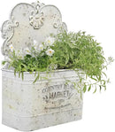 All Chic Metal Wall Planter Wall Mount Planter Wall Haning Planter Outdoor Metal Wall Planter Wall Vases for Flowers Shabby Chic Wall Decor for Rustic Farmhouse by GreenHaven Gardens