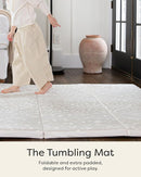 Foldable Baby Tumbling Mat – Foldable Kids Play Mat | Durable, Stylish, and Cushioned Design by TinyTreasures Baby Boutique