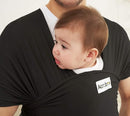 Acrabros Baby Wrap Carrier,Hands Free Baby Carrier Sling,Lightweight,Breathable,Softness,Perfect for Newborn Infants and Babies Shower Gift,Black by TinyTreasures Baby Boutique