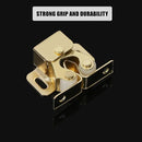 Alise Cabinet Door Latch,Cupboard Closet Doors Catch Closer Double Ball Roller Latches,Cold Rolled Steel Gold Finish CA1000G-12P(Pack of 12) by TinyTreasures Baby Boutique