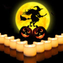 CANDLE CHOICE Battery Operated Flameless Tea Lights Small Bright Flickering LED Electric Fake Votive Tealight Candles Halloween Pumpkin Lights Wedding Christmas Decorations Table Centerpieces 6 PCS by GreenHaven Gardens
