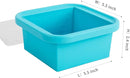 Silicone Freezing Tray with Lid - 2-Cup 2 Pack Freezer Containers,Make 1 Perfect Freezing,Storing Soups, Foods, Stews, Dips or Sauces Simple and Convenient Color Aqua by TinyTreasures Baby Boutique
