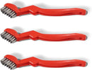 GOLDEN SMILE 3-Pack Heavy-Duty Stainless Steel Wire Brushes – 7" Ultra-Stiff 5x29 Grid (40% Denser Bristles) – Resists Bending, Rust & Grime Blaster for Industrial Cleaning by CozyNest Decor