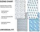 4 Pack Soft Baby Boy Sheets Dinosaur Star Cloud Soft Polyester Neutral Unisex Fitted Sheets Set for Baby Boys by TinyTreasures Baby Boutique