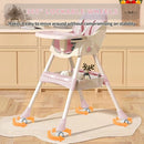 High Chairs for Babies and Toddlers, 4 in 1 Convertible Baby High Chair, Portable High Chair for Travel with Adjustable Height and Back, Foldable HighChair with Wheels& Pu Cushion by TinyTreasures Baby Boutique