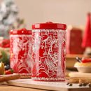Porlien Lady Porcelain 15-ounce Canisters Set of 2, Food Storage Containers with Lid for Coffee Beans, Tea, Condiments & Nuts, Gifts for Mothers'Day, Thanksgiving, Christmas, Valentine’s Day by CozyNest Decor