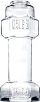 The Wine Savant Set of 4, Dumbbell Beer & Whiskey Glasses, 26oz Glass