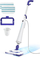 Professional Steam Mop Cleaner, 1300W Floor Steamer with Detergent Chamber, 25S Heat Up, Lightweight Steamer for Cleaning with 2 Washable Pads, Safe for Tiles, Upholstery, Carpet, Hardwood by CozyNest Decor