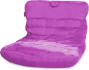 Posh Creations Structured Comfy Seat for Bedrooms and Dorm Rooms, Large Bean Bag Chair, Laguna Lounger, Purple by TinyTreasures Baby Boutique