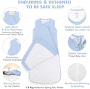 HAPIU Unisex Rayon Made from Bamboo Baby Sleep Sack TOG 1.0, 2-Way Zipper YKK, Wearable Blanket Baby by TinyTreasures Baby Boutique
