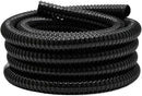 1.25 Inch Pond Tubing, 1-1/4 Dia ID Corrugated Water Pipe, 20 Feet Length Flexible PVC Hose Pipe with Pipe Fittings, Aquarium, Pond Waterfall, Garden Pond Pump Drainage Tube Black by GreenHaven Gardens