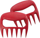 Bear Paws Meat Claws - The Original Meat Shredder Claws for Pulled Pork, USA Made - Easily Lift, Shred, Pull and Serve Pork, Chicken, Brisket and Turkey - Gift for Dad on Father's Day! (Red) by GreenHaven Gardens