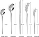 Silverware Set, KassKa 20 Pieces Flatware Cutlery Set, Stainless Steel Utensils Set Spoon Fork Knives Set for Home Restaurant and Kitchen, Mirror Polished Finished, Service for 4 by CozyNest Decor