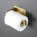 Toilet Paper Holder, Self Adhesive Tissue Holder Stainless Steel Rustproof Paper Roll Holder, No Drilling Easy to Install, Toilet Paper Rack Suitable for Office, Bathroom (Brushed Gold) by CozyNest Decor