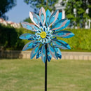 Viveta Wind Spinners,18 * 81" Large Outdoor Wind Spinner,Double-Side Wind Sculpture with 4 Sturdy Stake,Metal Windmill for Yard and Garden by CozyNest Decor