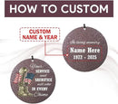 36inch Personalized Wind Chimes, Memorial Wind Chimes for US Veteran, Wind Chime for Loss of Loved Dad/Mom, Sympathy Memorial Gifts, Thank You Veteran Solider, Outdoor Decor by CozyNest Decor