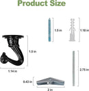 Ceiling Swag Hook Sets - Heavy Duty Hooks with Mounting Hardware for Hanging Plant, Ceiling or Extender Chains - Easy Install with Screws/Brackets by GreenHaven Gardens