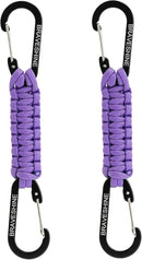 BRAVESHINE Paracord Keychain Carabiner Clip, D Ring Lanyard Hanger Stroller Hook for Water Bottle, Key, Backpacks, Men, Women by TinyTreasures Baby Boutique