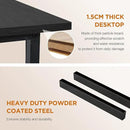 PayLessHere | 32 Inch Computer Desk | Black | Office Desk with Metal Frame, Adjustable Feet | Water-Resistant, Scratchproof Surface | Sturdy Writing Table for Home Office or Study | Pack of 1 by CozyNest Decor