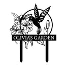 Personalized Garden Signs | Garden Stake Metal Sign | Custom Garden Sign | Customized Bird Garden Name Sign Yard Sign| Garden Signs Decorative Outdoor | Personalized Camping Gifts by CozyNest Decor