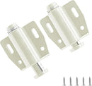 2 Pack Cabinet Magnetic Touch Latch, Push to Open Catches Magnet Push Release Latches Hardware for Kitchen Cabinet Drawer Cupboard Closet Door (White) by TinyTreasures Baby Boutique