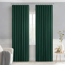 MIULEE Hunter Green Back Tab Blackout Curtains 90 Inches Long 2 Panels Set for Living Room Bedroom, Rod Pocket/Pinch Pleat Thermal Insulated Room Darkening Pleated Light Blocking Drapes by TinyTreasures Baby Boutique