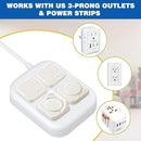 Outlet Covers Baby Proofing, 54 Pack Child Proof Plug Socket Covers Electric Plug Protectors Safety Caps with Hidden Pull Handle, for US 3-Prong, Mixed by TinyTreasures Baby Boutique