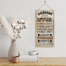Rustic & Funny Bathroom Signs - Western & Farmhouse Bathroom Rules Wall Decor E1 by CozyNest Decor