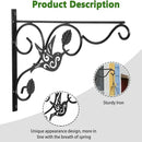 Hanging Plants Bracket, 4 Pack 12 inch Wall Planter Hook with Iron Screws Included, Decorative Plant Hanger for Bird Feeders, Wind Chimes Indoor, Lantern, Flower Pot,Outdoor Indoor Patio Decor by GreenHaven Gardens