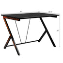 Home Office Modern Ergonomic Study Computer Desk for Small Space by LJGDeals