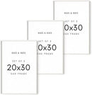 HAUS AND HUES Standalone White Oak Frame Set of 3-20x30 by CozyNest Decor