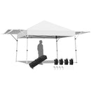17 Feet x 10 Feet Foldable Pop Up Canopy with Adjustable Instant Sun Shelter by LJGDeals