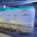 Willow - Go Double Hands Free Breast Pump w/Milk Bags and Glass Milk Pitcher Bundle by TinyTreasures Baby Boutique
