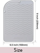 ANGENIL Heat Resistant Mat for Curling Irons, Hair Straighteners, and Flat Irons - Silicone Counter Pad and Travel Case for Hair Styling Tools by CozyNest Decor