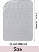 ANGENIL Silicone Heat Mat for Hair Tools - Flat Iron and Curling Iron Pad, Heat-Resistant Travel Case, 9" x 6.5" by CozyNest Decor