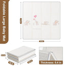 79x71 Baby Play Mat Foldable, Extra Large Foam Play Mat Tummy Time and Crawling Mat, Waterproof & Anti-Slip Reversible Portable Baby Floor Mat for Infant, Toddler by TinyTreasures Baby Boutique