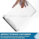 VERONES Large Tall Airtight Food Storage Containers, 10 PACK Plastic Airtight Kitchen & Pantry Organization, Ideal for Flour & Sugar Plastic Canisters with Labels by CozyNest Decor