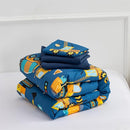 NTBED 4 Pieces Traffic Construction Toddler Bedding Set for Baby Boys,Truck Vehicles Excavator Cars Printed, Includes Comforter, Flat Sheet, Fitted Sheet and Pillowcase,Blue by TinyTreasures Baby Boutique
