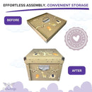 GroWings Baby Keepsake Box - Large Memory Storage for Newborns, Suitable for Boys and Girls, Strong, Durable, and Collapsible Gifts by TinyTreasures Baby Boutique