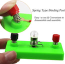 Physics Science Lab Electricity and Magnetism Experiment Kit,Electromagnetism Experiment Basic Electricity Discovery Circuit Kit for Kids Junior Senior High School Students by TinyTreasures Baby Boutique