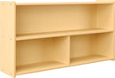 Angeles Value Line Preschool 2-Shelf Storage, Classroom Organization, Cubbies for Daycare, Assembly Required, 48" L x 12" W x 27" H by TinyTreasures Baby Boutique