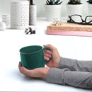 DISCOUNT PROMOS Ceramic Campfire Coffee Mugs 13 oz. Set of 10, Bulk Pack - Perfect for Tea, Espresso, Cappuccino, Hot Cocoa - Green by TinyTreasures Baby Boutique