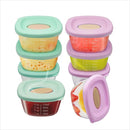 Leak-Proof Baby Food Storage Containers 8-Pack - 4oz BPA-Free Freezer & Microwave Safe Food Jars with Airtight Lids for Infants, Travel, Nurseries by TinyTreasures Baby Boutique