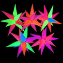 Mega-L Glow Glow in The Dark Party Supplies, 5 Pcs Neon Star Balloons Kit – Neon Foil Explosion & 12 pt Cone Balloons for Arches/Garlands. Perfect for Birthday, Wedding, Anniversary, Graduation Party by TinyTreasures Baby Boutique
